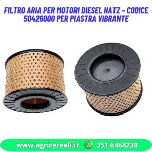 Filtro Aria per Motori Diesel HATZ – Codice 50426000 per Piastra Vibrante