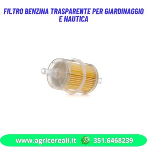 Filtro Benzina trasparente per giardinaggio e nautica