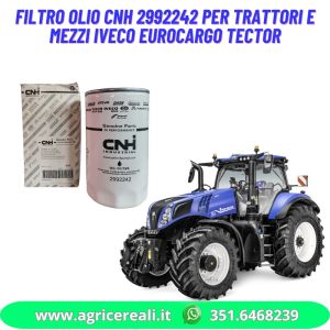 Filtro olio CNH 2992242 per trattori e mezzi Iveco Eurocargo Tector