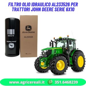 Filtro olio Idraulico AL233526 per trattori John Deere serie 6x10