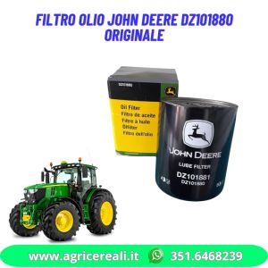 Filtro olio John Deere DZ101880 per motori 6076–6090