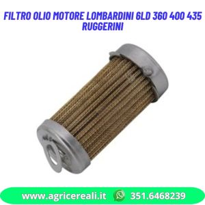 Filtro olio Lombardini 6LD 360/400/435 Ruggerini 