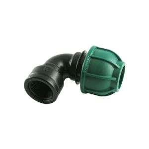 Gomito a compressione filettato femmina 40 x 1" ¼ per tubi PE