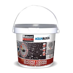 Guaina Liquida Rubson Aquablock Silicone Liquido 1 kg