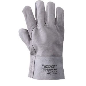 Guanti Rinforzati in Crosta Bovino con Polsino Alto – Taglia 10