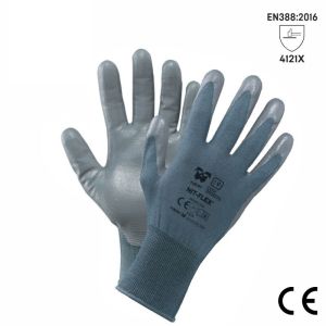 Guanto Filo Continuo Poliestere Palmo Nitrile Taglia 7, 12 pz