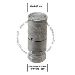 Innesto Rapido Faccia Piana Femmina FFH12 filettatura 3/4" FASTER