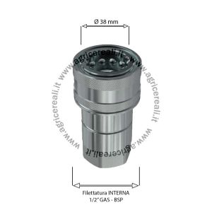 Innesto rapido femmina Filettatura 1/2 NV 12 GAS F FASTER