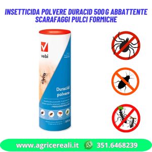 Insetticida polvere Duracid 500 gr abbattente scarafaggi pulci formiche