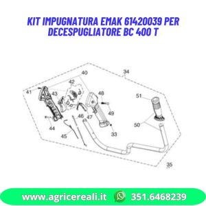 Kit impugnatura EMAK 61420039 per decespugliatore BC 400T