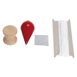 Kit Piombo a Pera con Scassa in Legno, Piastra Zincata e Filo Nylon