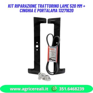 Kit riparazione trattorino lame 520 mm + cinghia e portalama 13271620