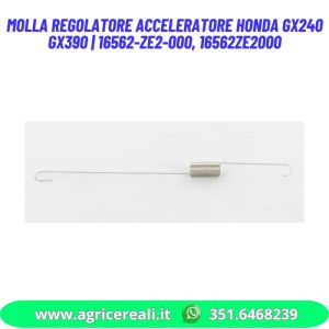 Molla carburatore motore Honda GX240 GX390 | 16562-ZE2-000, 16562ZE2000