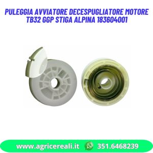 Puleggia avviatore decespugliatore motore  TB32 GGP STIGA ALPINA 183604001