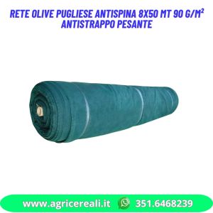 Rete olive Pugliese antispina 8x50 mT 90 g/m² Antistrappo Pesante
