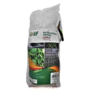 Rete Sostegno Ortaggi e Rampicanti mt 2x50 Bianca Maglia 15x17 cm