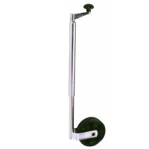 Servotimone per Rimorchi - Ruota in Plastica, Tubo Ø42 mm