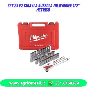 Milwaukee Set Cricchetto & Bussole 28 pz 4932471864