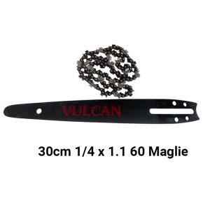 Set Lama Barra Guida+Catena 30 cm 1/4'' x 1,1 mm 60 maglie