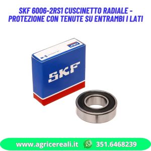 SKF 6006-2RS1 Cuscinetto Radiale - Protezione con Tenute su Entrambi i Lati