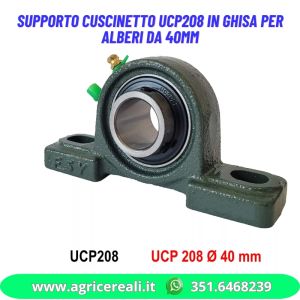 Supporto cuscinetto in ghisa UCP208 foro 40mm autoallineante 