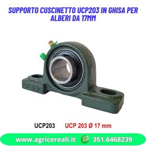 Supporto UCP203 autoallineante: stabilità per alberi da 17mm
