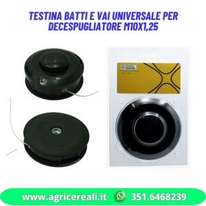 Testina batti e vai universale per decespugliatore M10x1,25