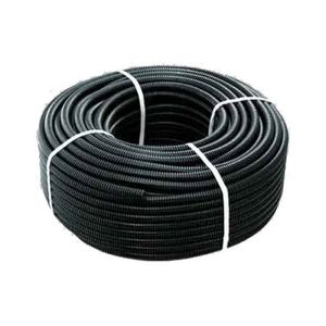 Tubo Corrugato Ø 25 mm PVC Nero - Rotolo 25 m