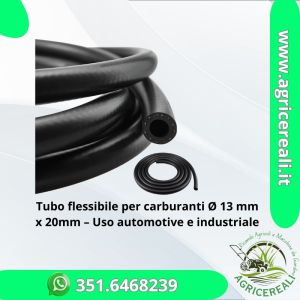 Tubo per carburanti Ø 13mm x 20mm – Resistente a oli e gasolio