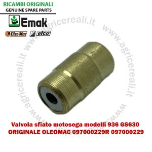 Valvola Sfiato Motosega 936 GS630 Originale Oleomac 097000229R