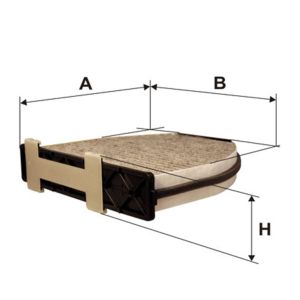 WIX WP9335 Filtro Antipolline al Carbone Attivo per Mercedes-Benz