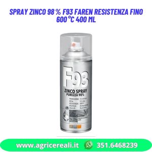Spray zinco 98% F93 Faren resistenza fino 600°C 400 ml